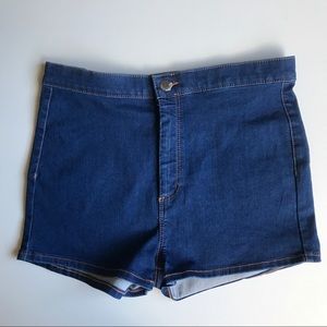 Topshop Joni Short dark wash
